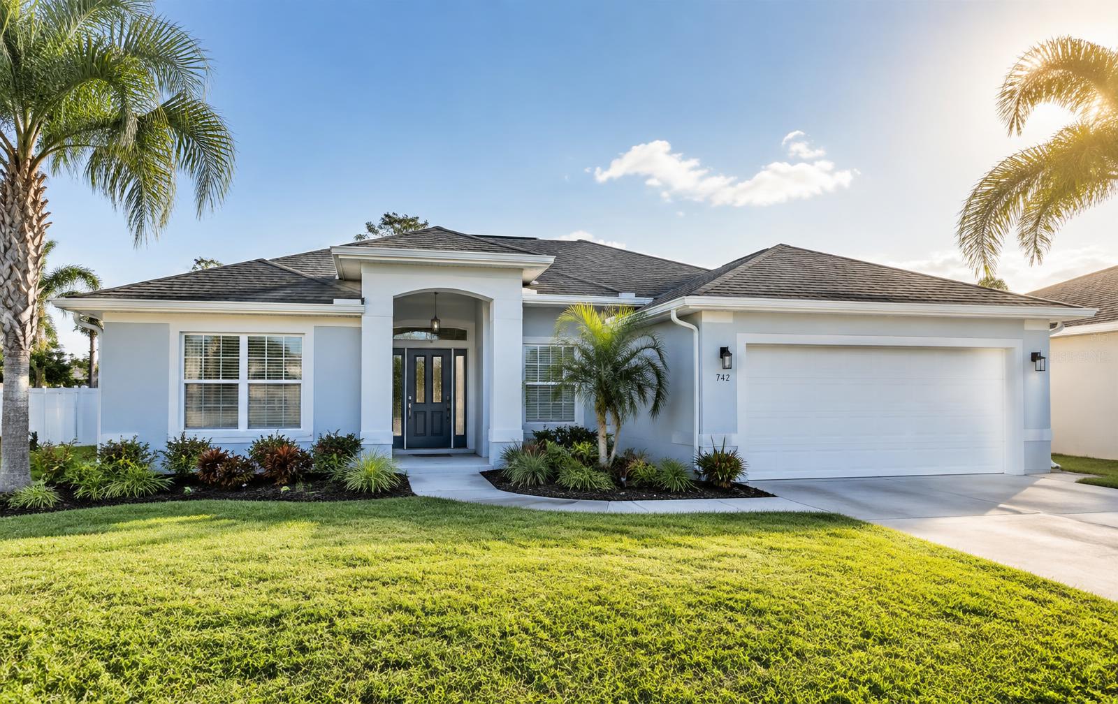 Freshly painted Florida home